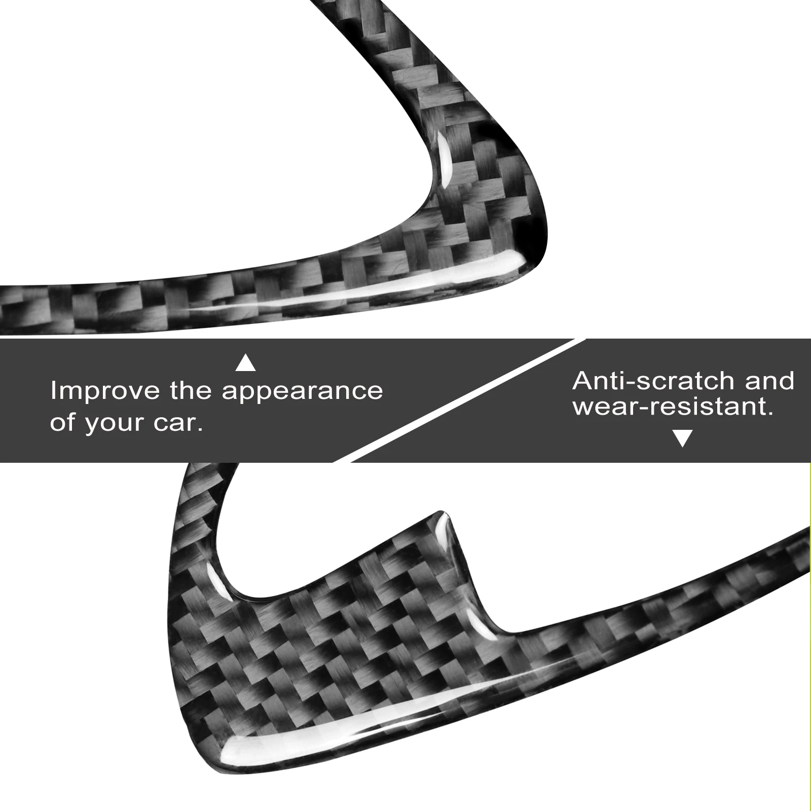 2pcs For BMW Z4 E85 E86 2003-2008 Accessories Carbon Fiber Interior Car Door Handle Cover Door Bowl Frame Sticker Trim - view 4
