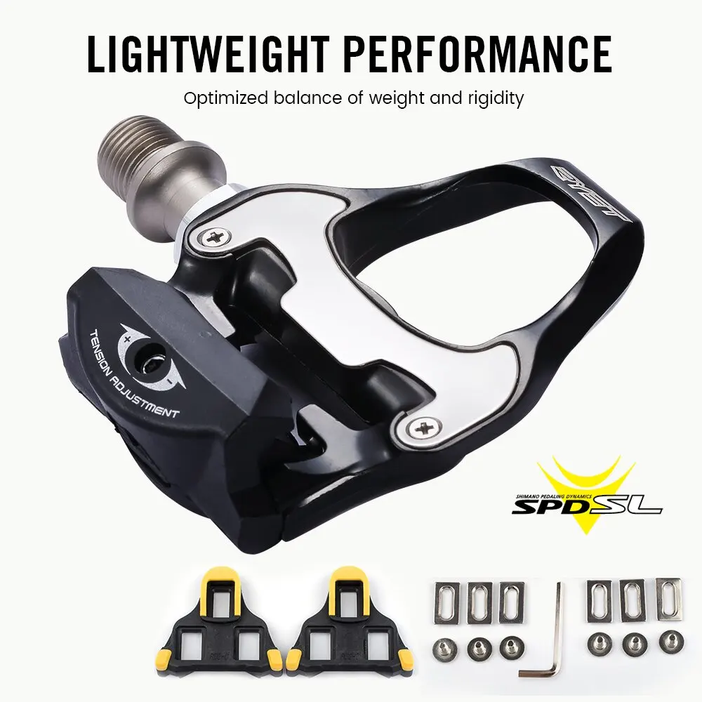 

Newest SPD-SL Road Bike Bicycle Self-locking Pedals, Ultralight Bike Cleat SPD-SL SH10 SH11 SH12 SH51 Cleats Cycling Bike Parts