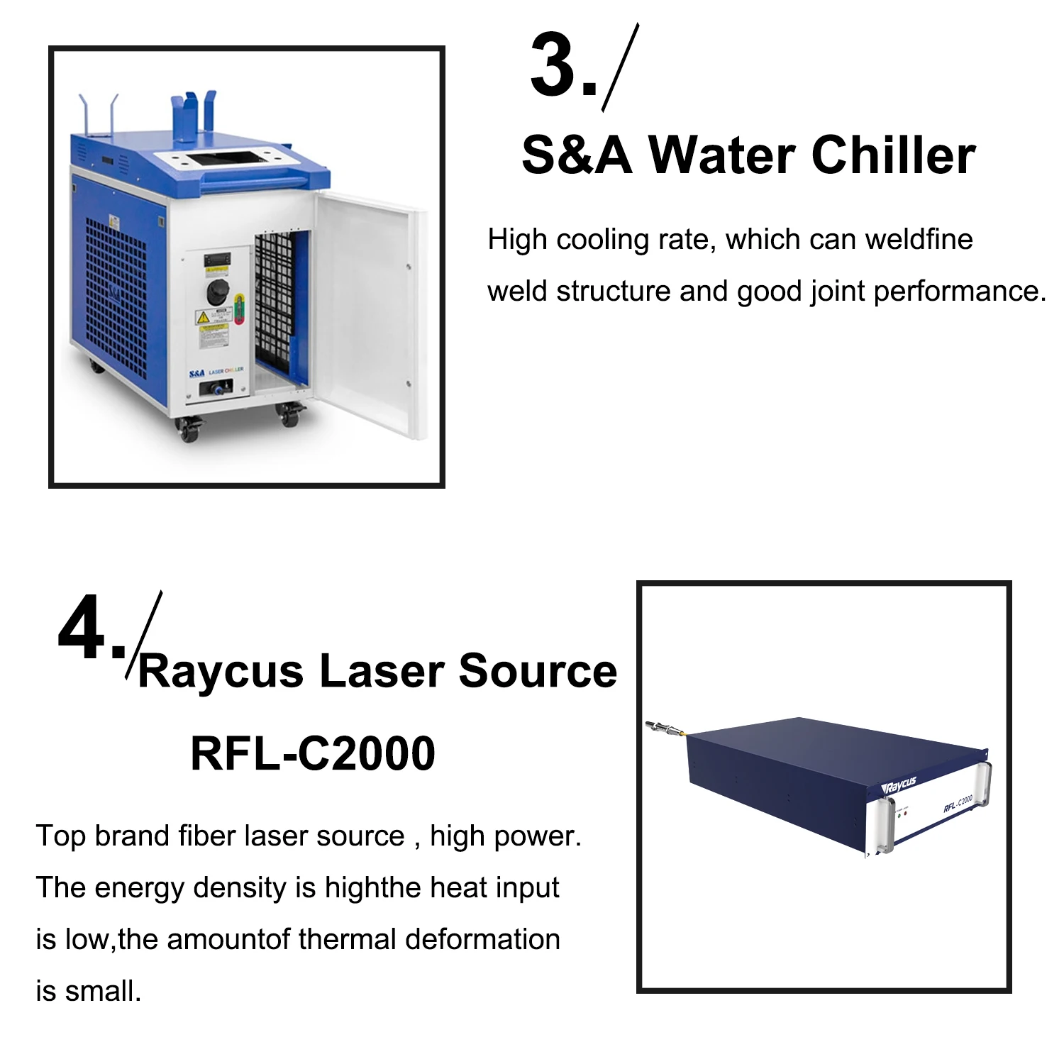 4 in1 Laser Welder 2000W Raycus Machine Laser Welding Cutting Cleaning for Metal Cleaning Machine Double Pendulum Head EU Ship