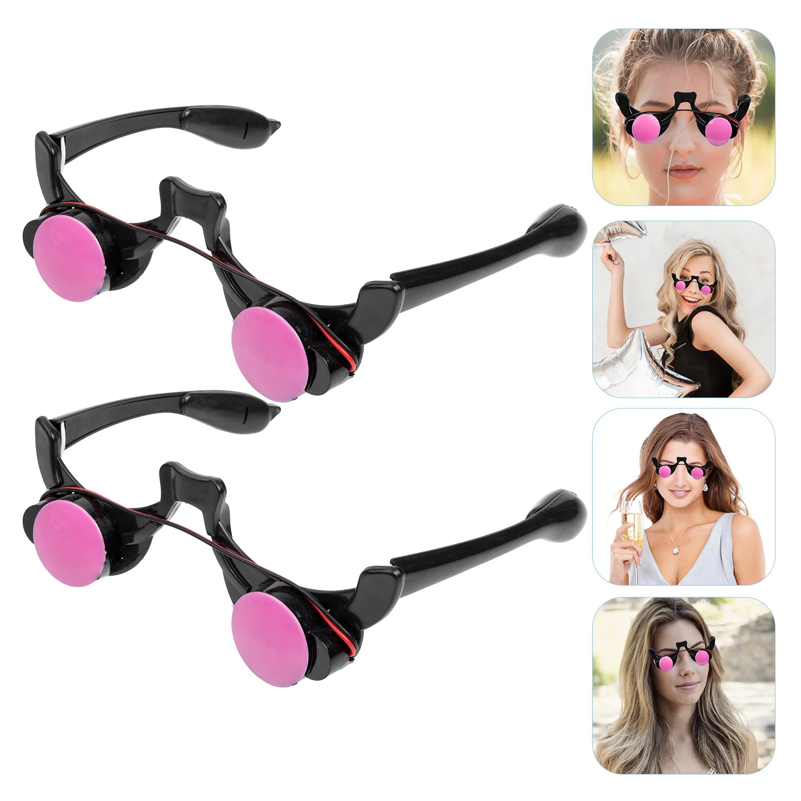 2 قطعة نظارات LED للحفلات نظارات مضيئة لأزياء المهرج وحفلات الهالوين والنوادي الليلية نظارات الحفلات الممتعة #1