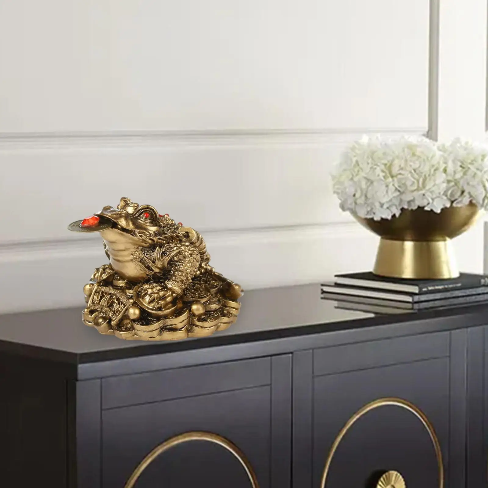 Money Frog Decoration Attract Wealth and Good Luck for House Desk Decor