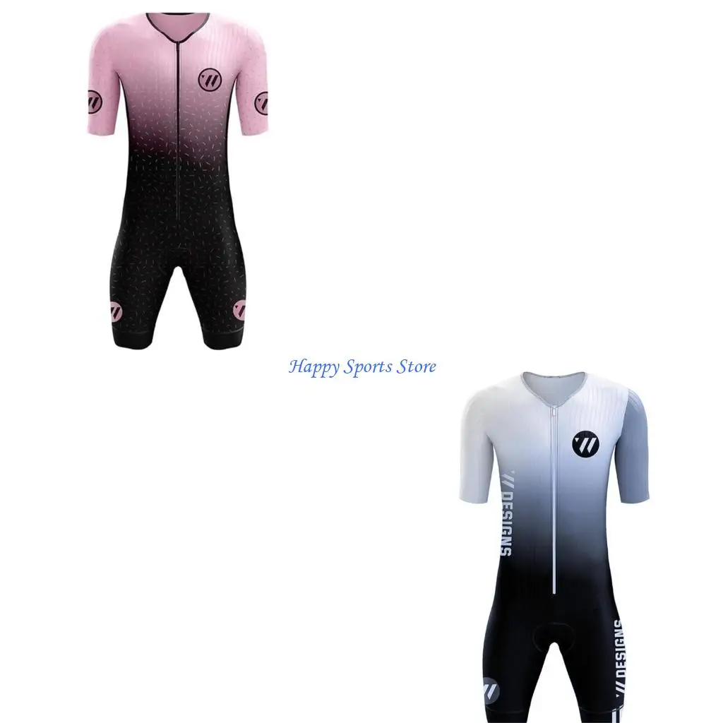 

J7JF Men's Integrated Cycling Apparels Moisture Wicking Bike Suit Triathlons Skinsuit