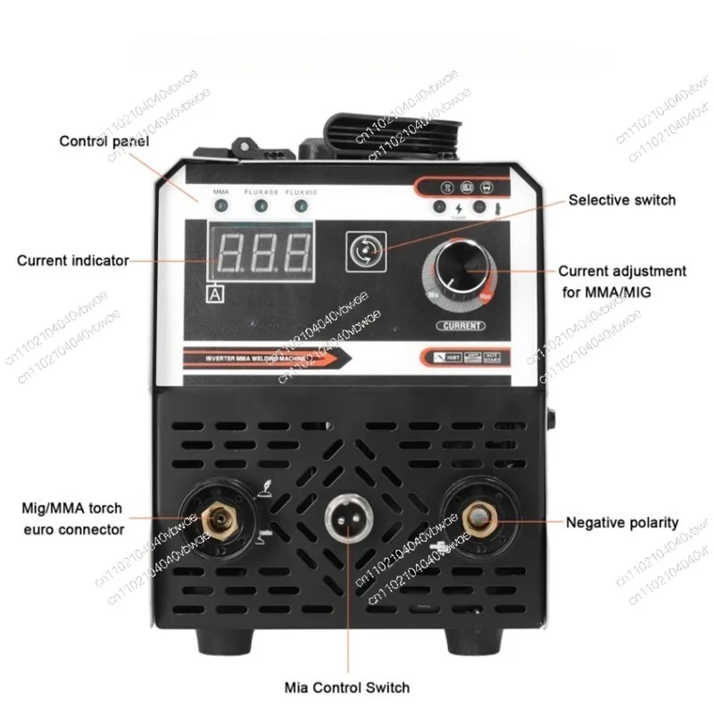 Mini portable 120A US standard wide voltage 110-220V including accessories 1kg airless two-guarantee welding machine
