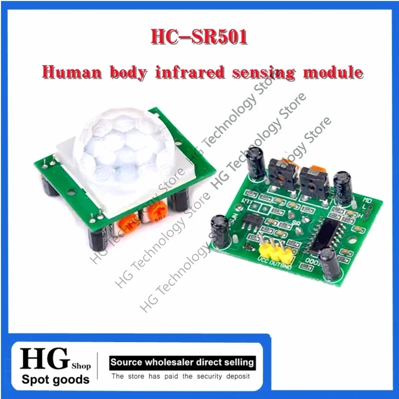 5-10PCS HC-SR501 HCSR501 Adjust IR Pyroelectric Infrared PIR module Motion Sensor Detector Module