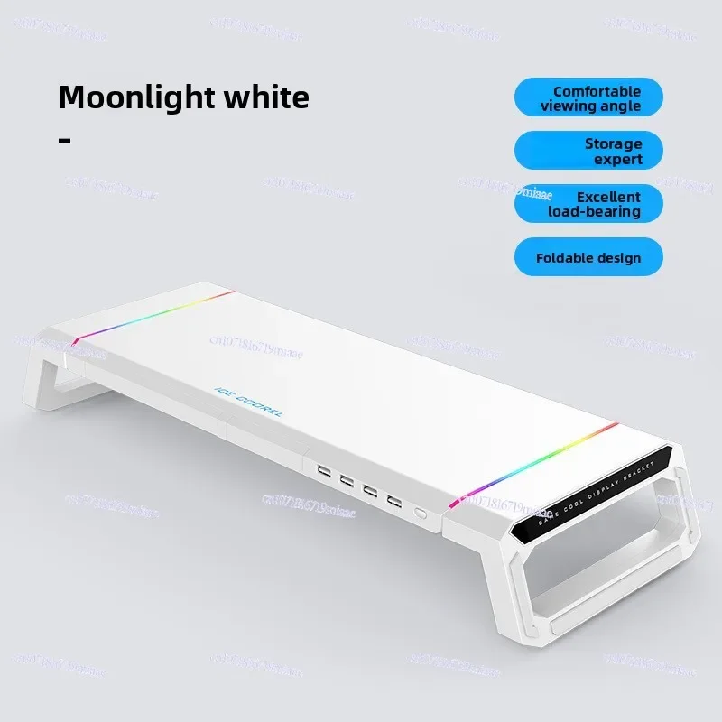 T1 All-in-One Monitor Laptop Height Increasing Stand RGB Mouse Pad