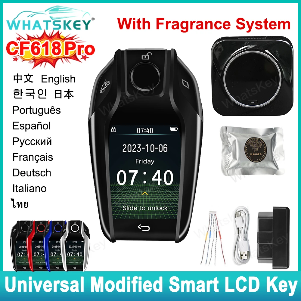 CF618 Pro Zmodyfikowany uniwersalny zdalny inteligentny system zapachowy LCD Oczyszczacz powietrza do BMW Do VW Do KIA Do Audi Keyless Entry