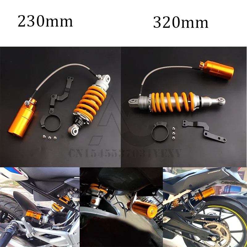 

230/320mm Motorcycle Adjustable Spring Air Nitro Rear Shock Absorber for Yamaha Honda MSX125/SF Benelli TNT125 135 Dirt Bike