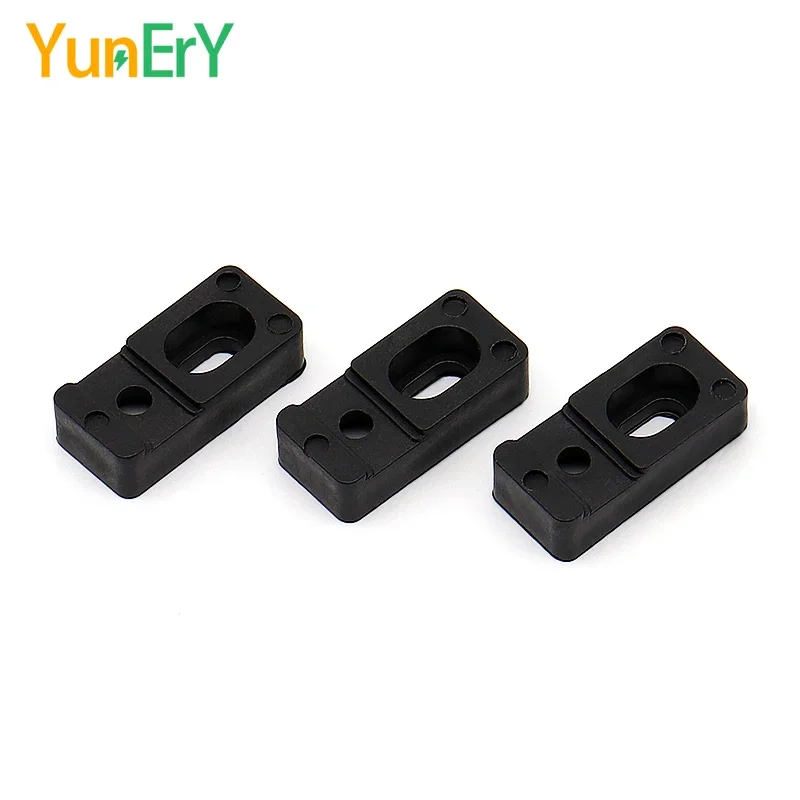 2 PCS Insulated Screw Base Grounding Copper Bar Bracket Distribution Cabinet Terminal Neutral Bar Plastic Support Gasket