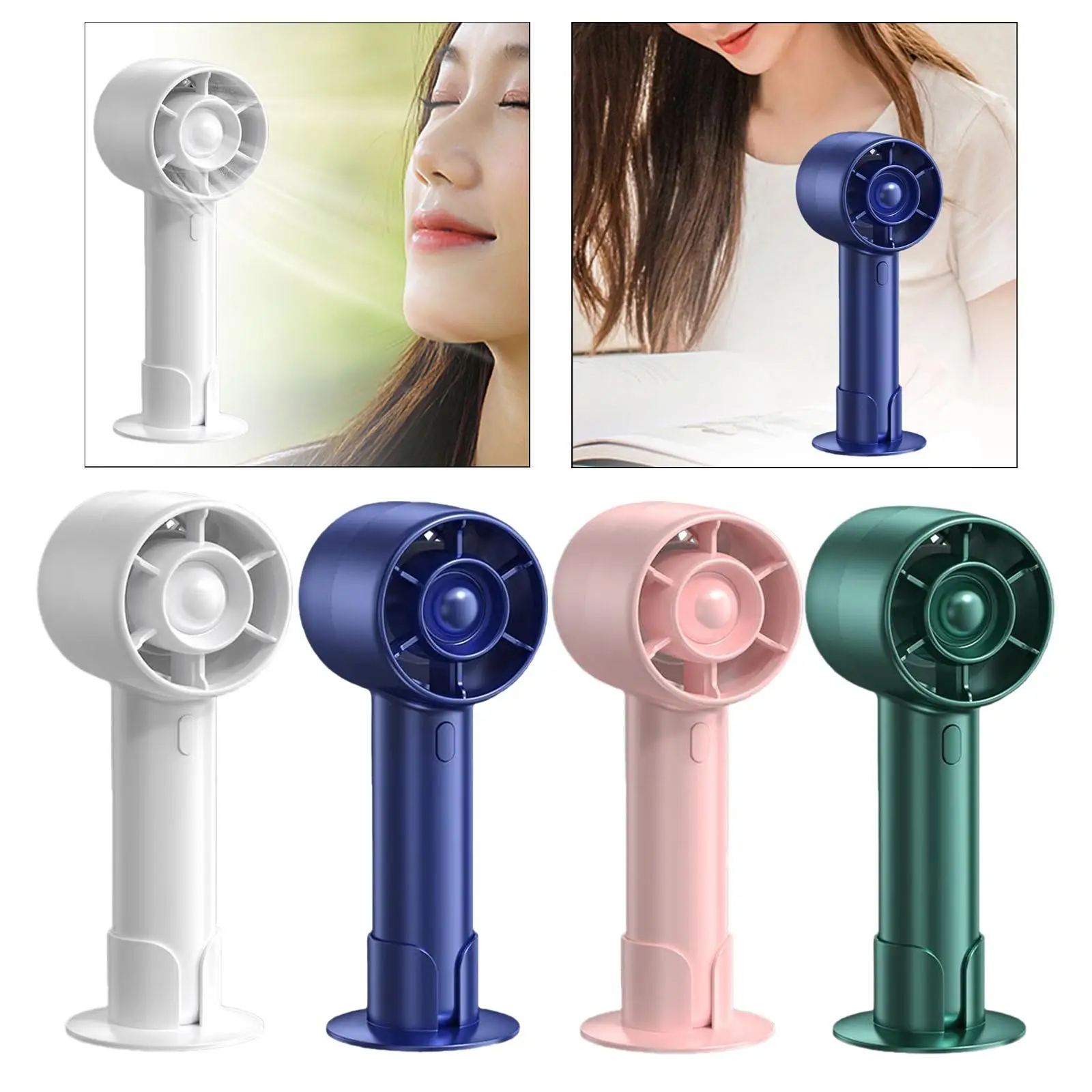 Handheld Mini Fan Elegant Lightweight Mute Desktop Fan Small Personal Fan for Outdoor Living Room Dormitory Birthday Gift Summer