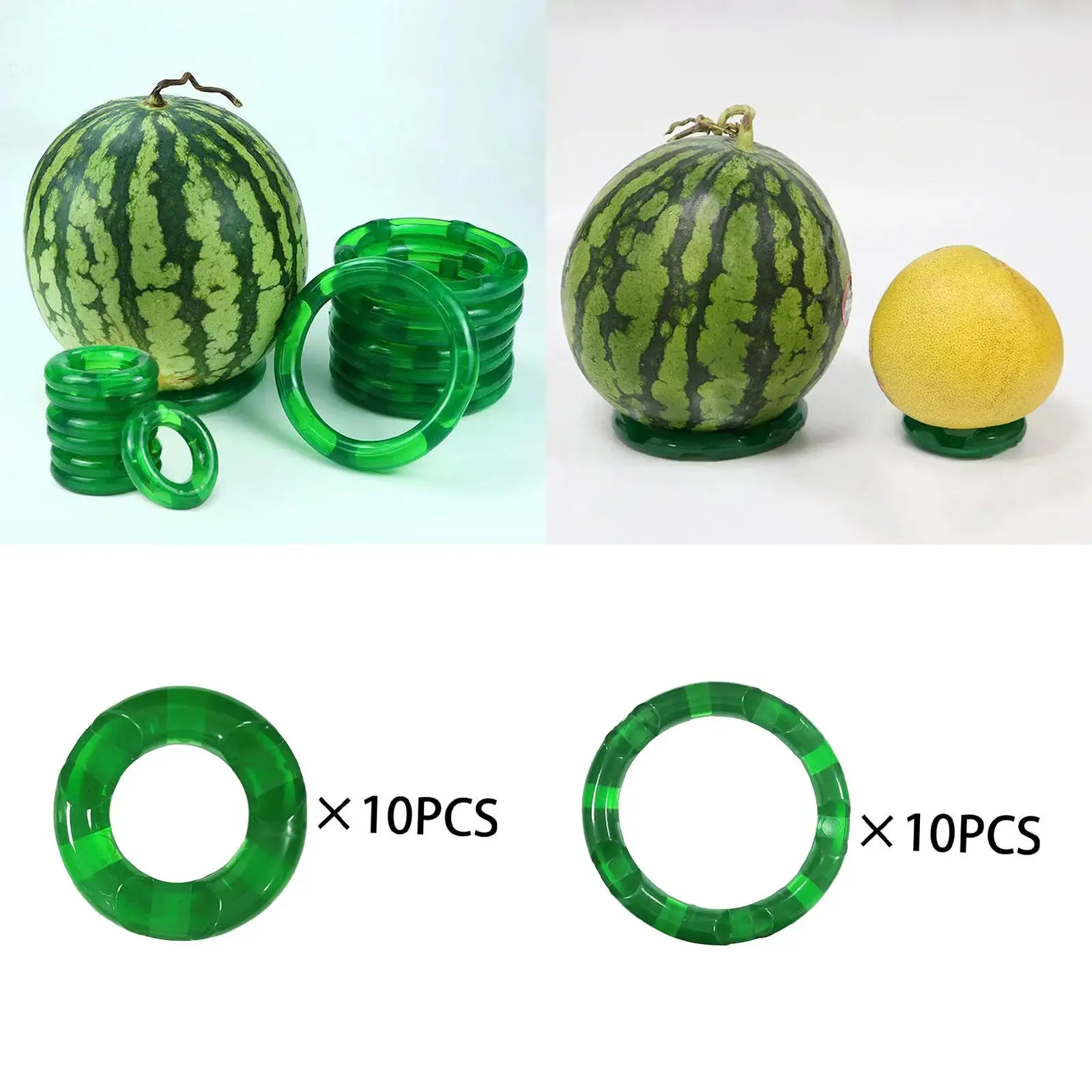 10x Fruit Display Holder Melon Support Circle Frame Round Displaying Kitchen Storage Tools Fixing Circle for Supermarket Shop