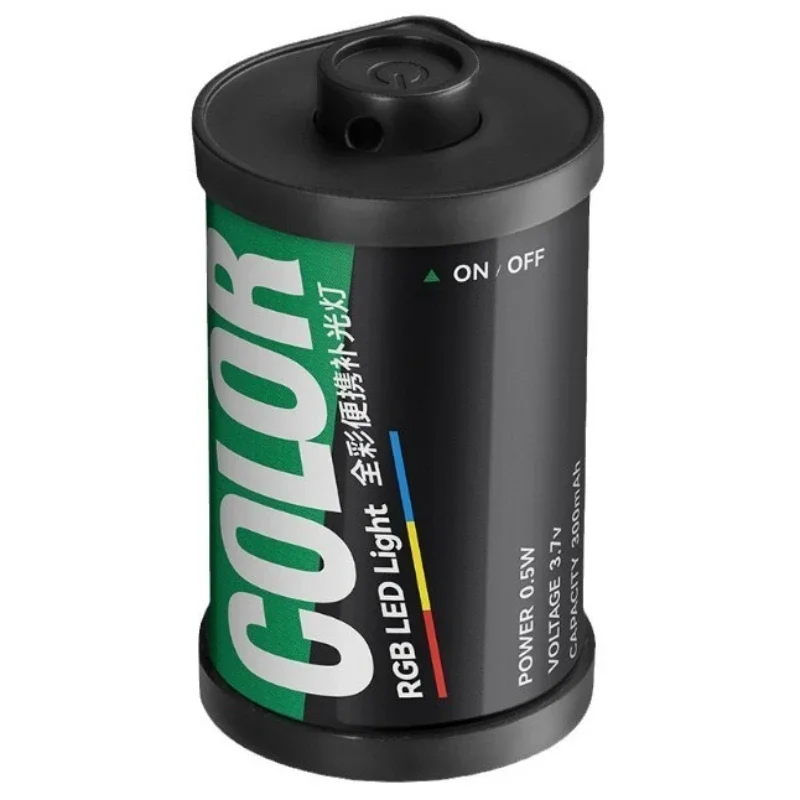 

RGB full color filled light film modeling creative camera hot and cold boot cover mini camping atmosphere photo