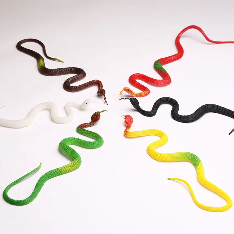 45 سنتيمتر وهمية لعبة مطاطية واقعية ثعبان محاكاة Anaconda مخيف تجهيزات حفلة الهالوين خدعة ملحقات لعبة جديدة لينة وهمية الأفعى