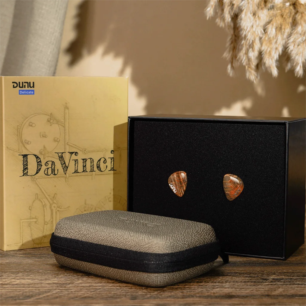 DUNU x Gizaudio DaVinci Monitores intrauditivos 2DD+4BA Controladores híbridos HiFi con cable 3,5 mm + 4,4 mm Enchufe intercambiable Desmontable 2 pines IEM