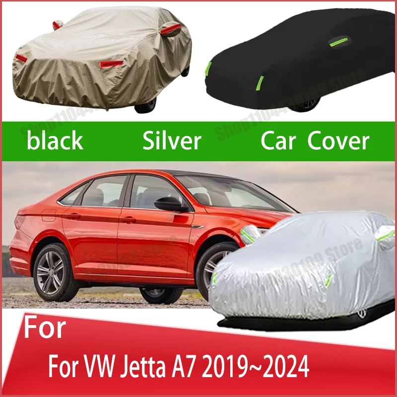 

For VW Jetta A7 2019~2024 car cover Winter Summer Snowproof Dustproof Shield, Waterproof Sunproof Auto Protection Accessory