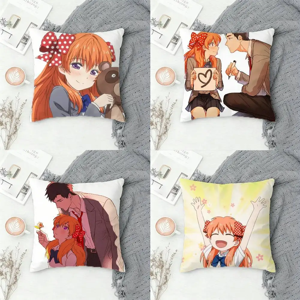 

M-Monthly Girls' Nozaki-kun Double-sided Printed Square Decorative Cushion Cover for Sofa Living Room Home Decor