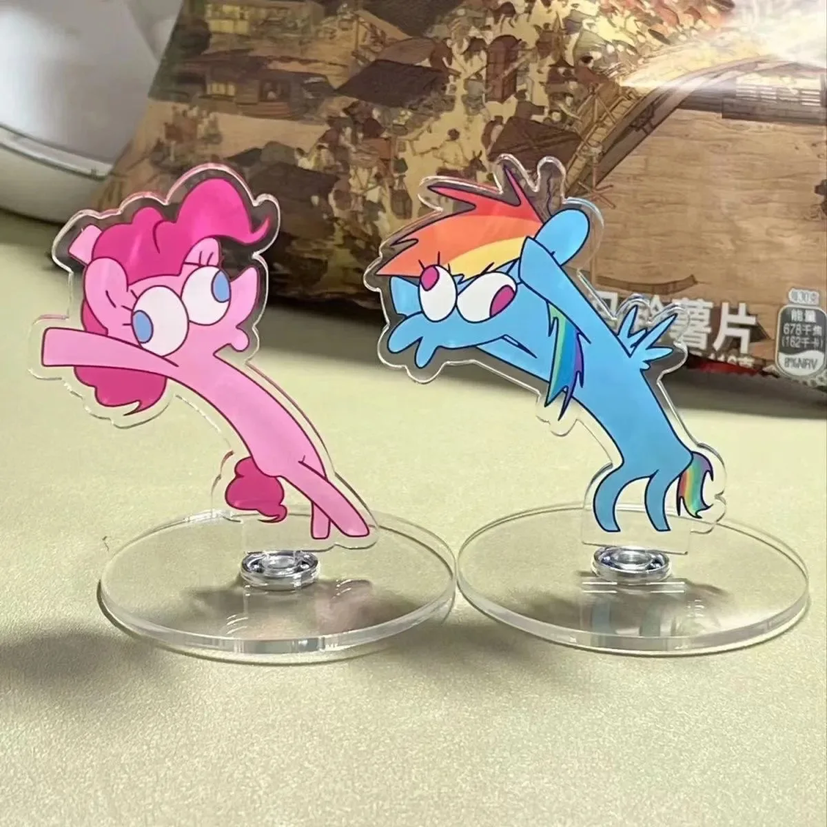 Lovely My Little Pony Acrylic Ornament Good-Looking Standing A Plaque Zhuanzhuan Le Birthday Gifts Toys for Girlfriend Gifts