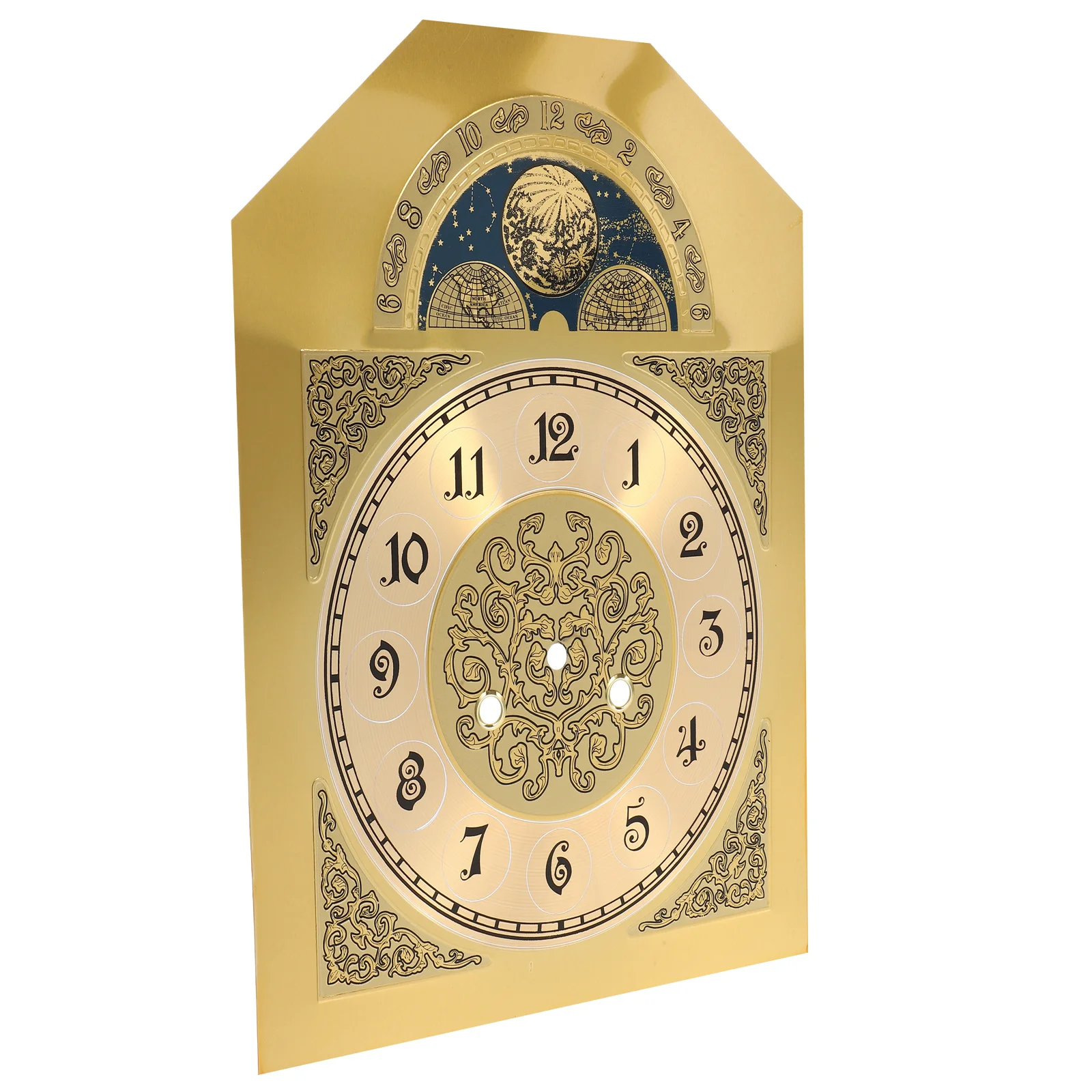 Arabic Numerals Clock Dial for DIY Wall Clock Quartz Clock Face Replacement Metal Clock Parts Dial Disc, Arabic Numerals Clock D