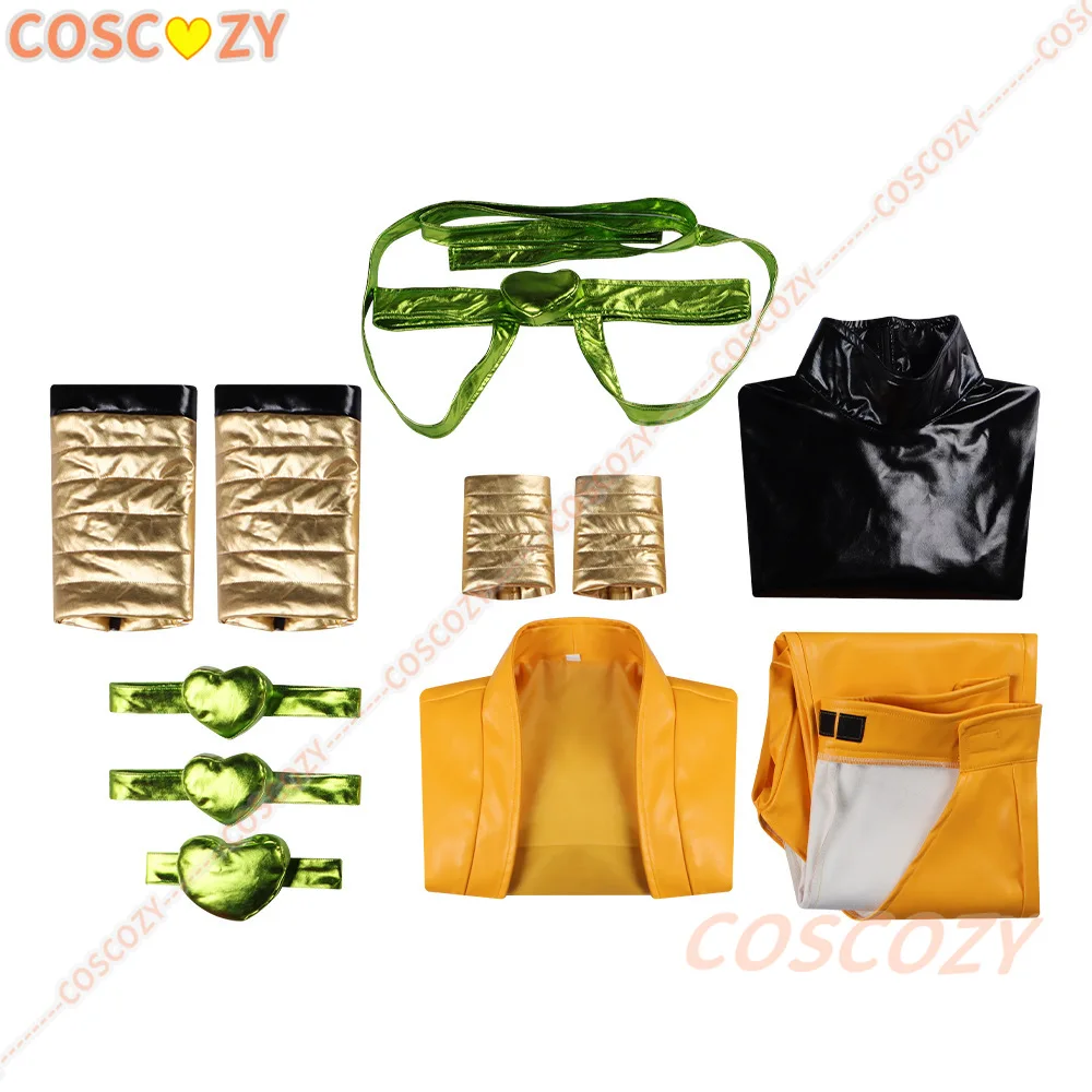Anime Dio Brando Cosplay Costumes Yellow Uniform Wig Outfit Halloween Carnival Party Prop For Women Men Cosplay Accessories