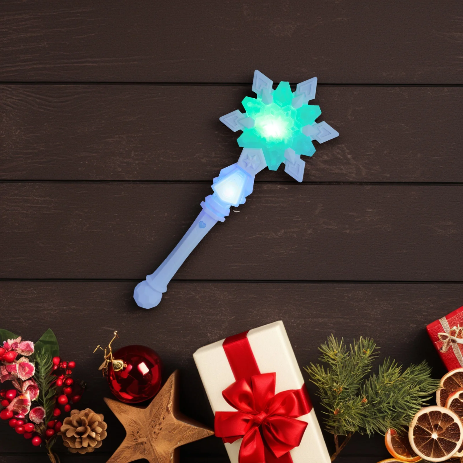 Sneeuwvlok Wand Fairy Stick Kostuum Accessoires Kerstmis Halloween Feestartikelen Kinderen Rollenspel Geen behoefte