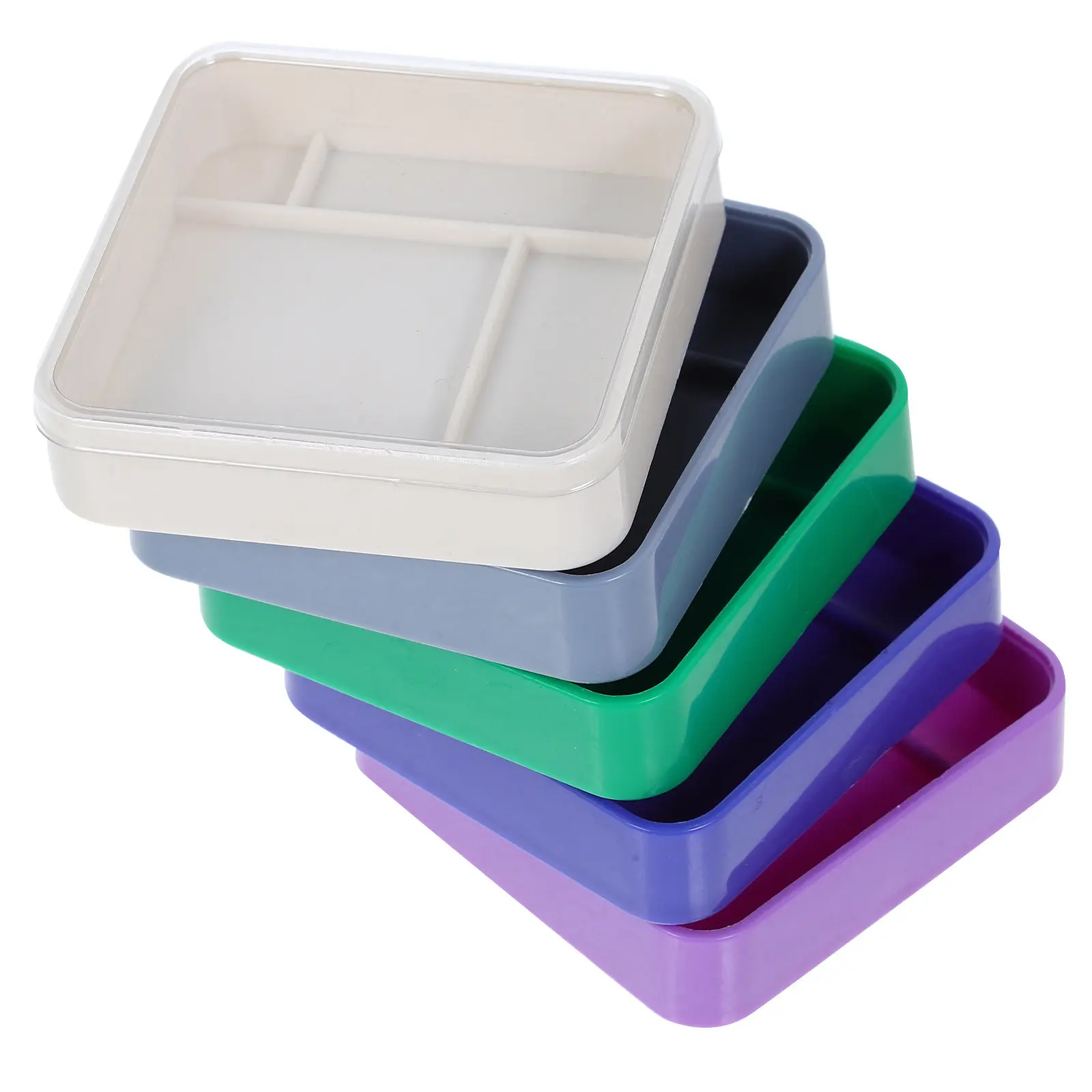 Watch Parts Storage Box Multi-Layer Colored Design for Watch Repair Tools Accessories Organization Longlasting Plastic Small