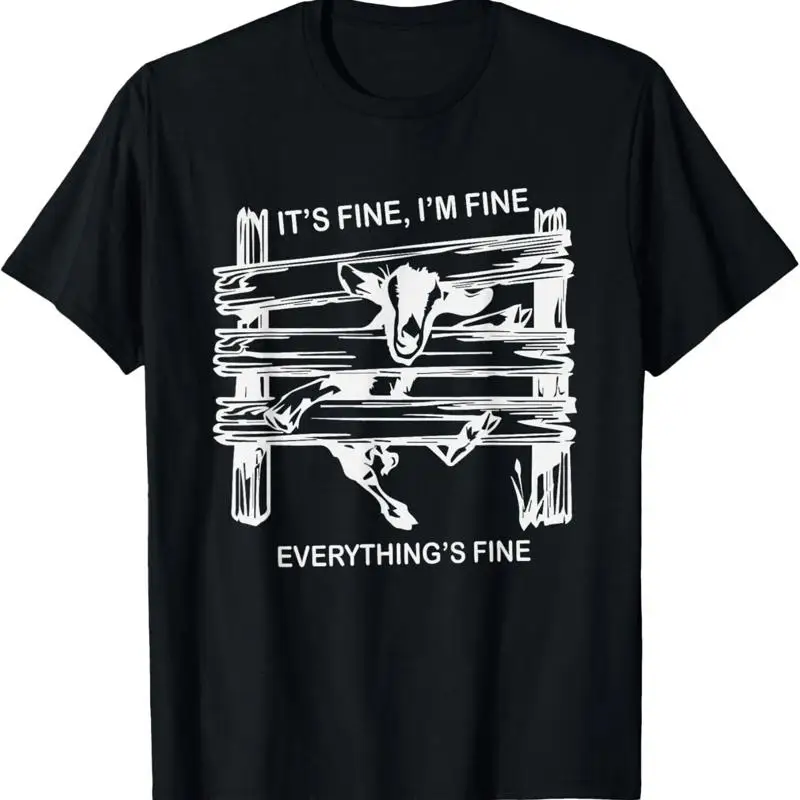 

Футболка унисекс Funny Goat It's Fine I'm Everything Is