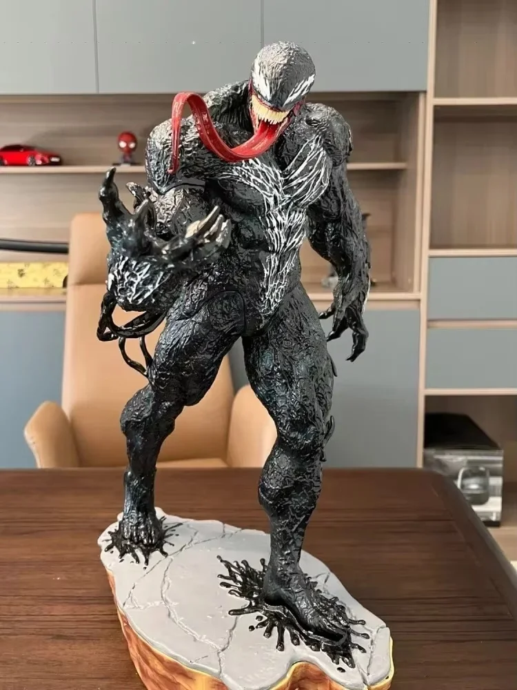 50cm Marvel Venom Large Size Anime Figure 1/3 Customized Action Figure Model Dolls Decorative Collectible Boy Children Toy Gift