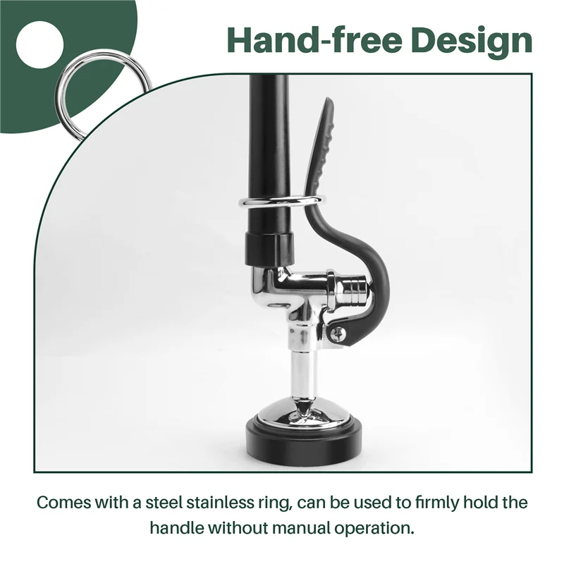 

Распылитель для полоскания ALIM-Pre Коммерческие детали кухонного смесителя Хромированная отделка (черный)