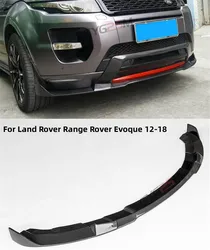 For Land Rover Range Rover Evoque 2012 2013 2014 2015 2016 2017 2018 Real Carbon Fiber Front Bumper Lip Spoiler Splitters