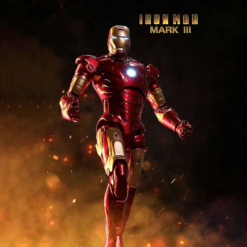 ZD Toys Iron Man MK3 Model 7inches Action Figures Tony Stark Iron Man 1/10 Avengers Genuinely Collect Model Ornaments Boy Gifts