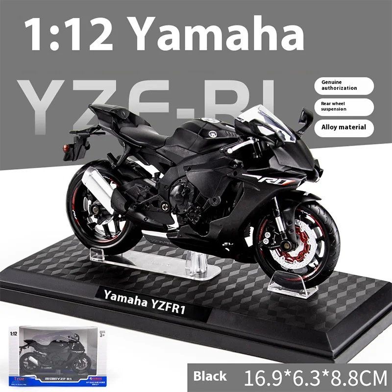 1: 12 Proportional Motorcycle Model Die Cast Metal And Plastic Parts Motorcycle 2020 Yamaha Yzf-R1 Boys Gift Adult Collection