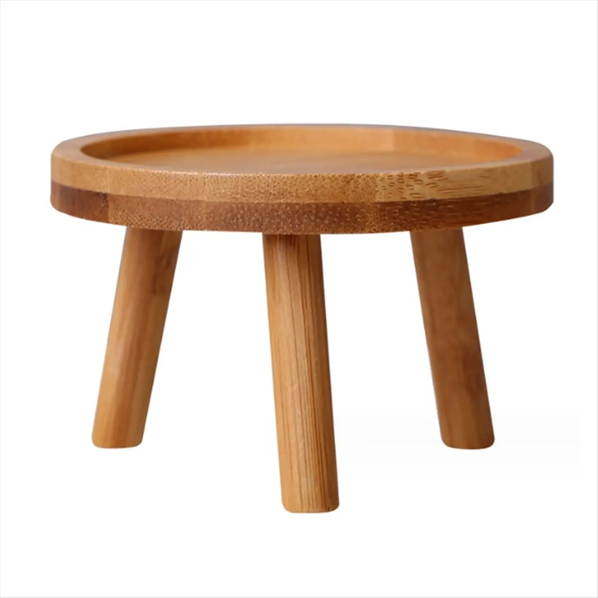 A56K Flower Pot Tray Solid Wood Flower Shelf Indoor Desktop Living Room Potted Pothos Floor-Standing Vase Base