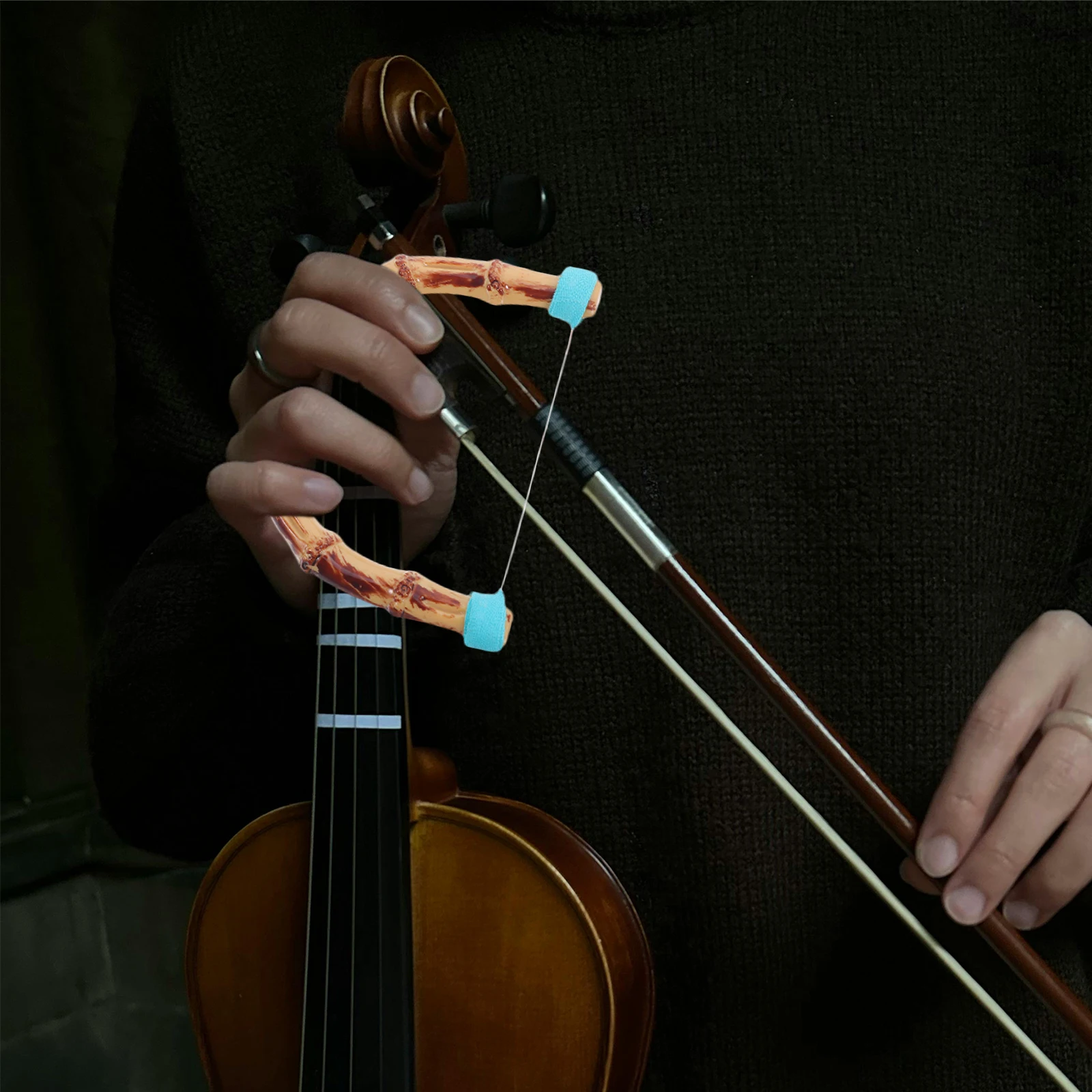 

Bamboo Guzheng and Pipa Finger Training Tool Beginner String Instrument Exerciser Enhance Finger Strength Technique Comfortable