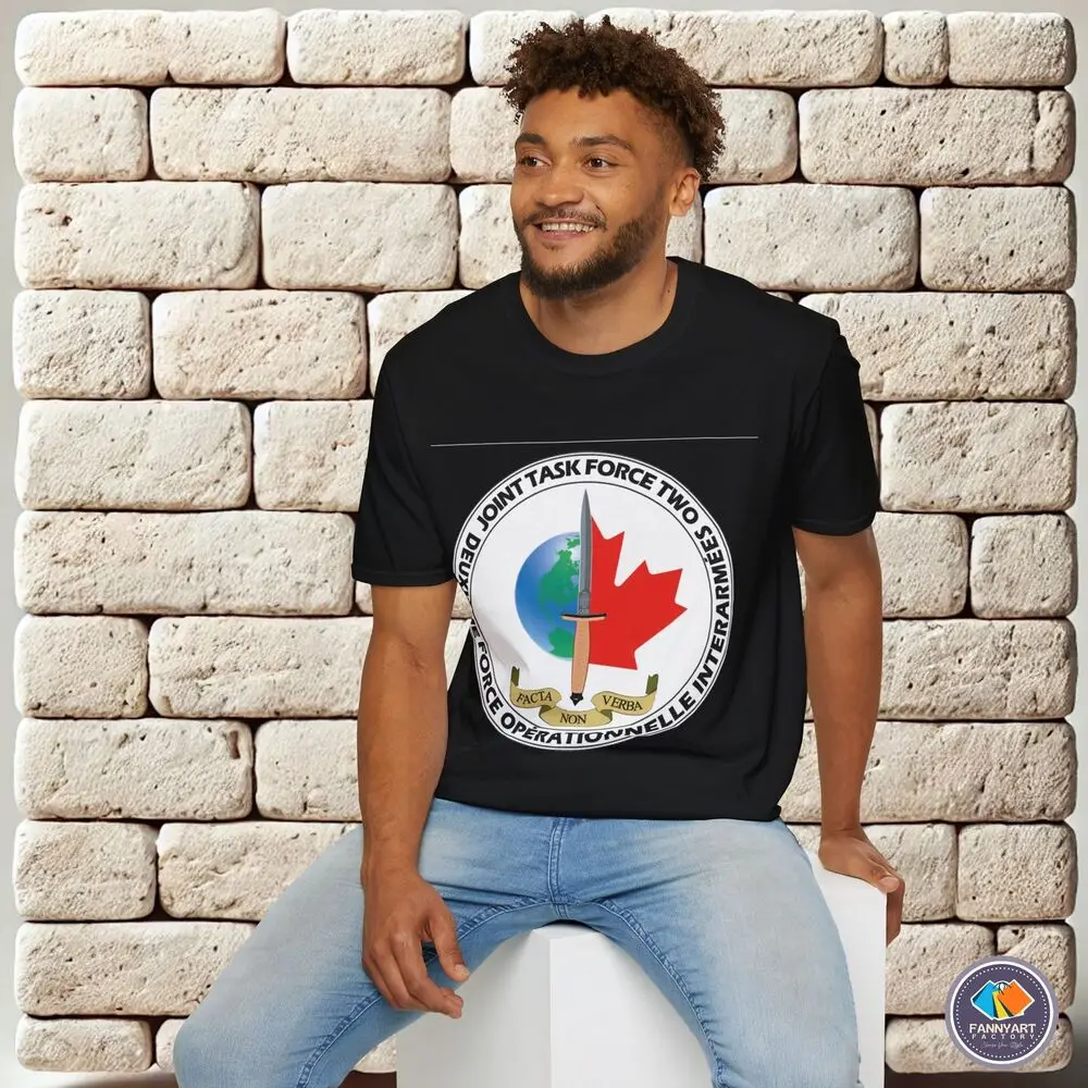 

Canadian JTF2 Special Forces Symbol T-Shirt Short Sleeve Casual 100% Cotton Men T Shirt