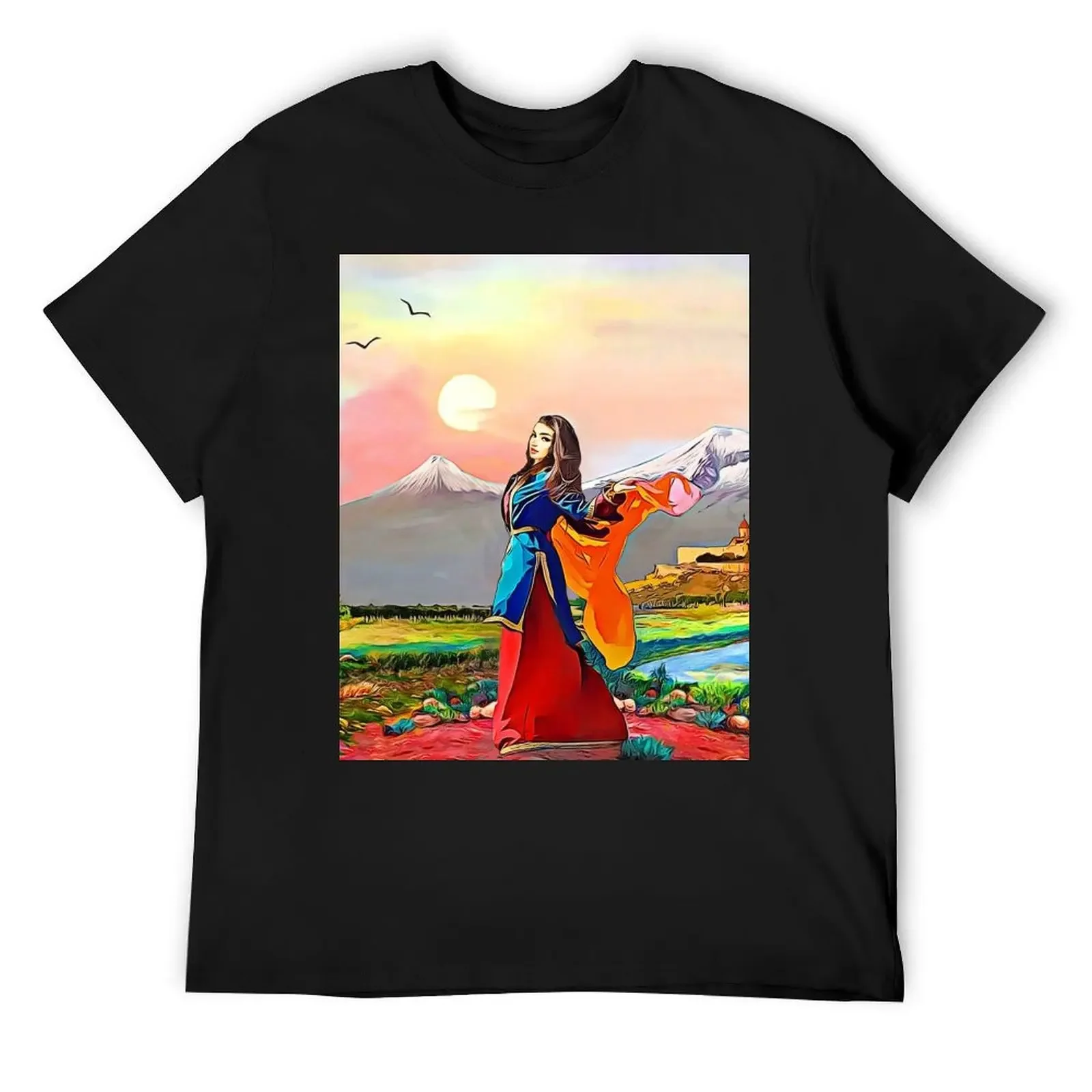 

Colors of Armenia   T-Shirt aesthetic clothes plus size tops hippie clothes t shirt for men