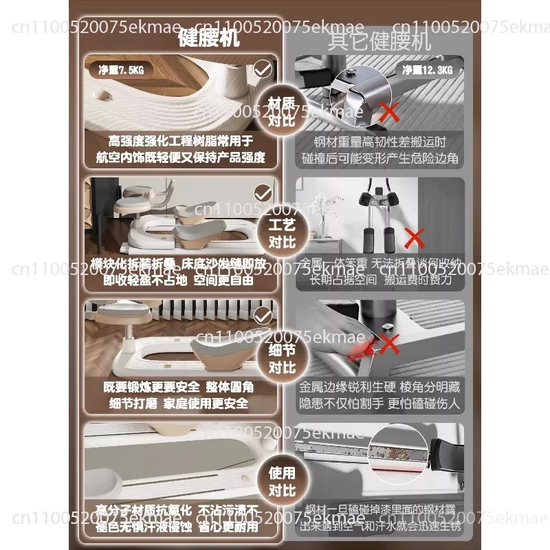 Home-use Indoor Exercise Equipment, Home Waist Trainer, Multifunctional Compact Fitness Equipment