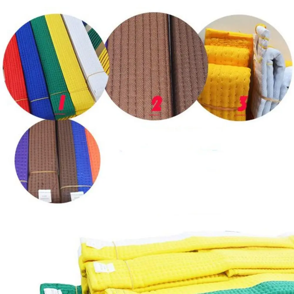 

1.8m Colorful Adults Children Gift Double Wrap Taekwondo Belt Martial Arts Stripe Sports Belt Karate Judo