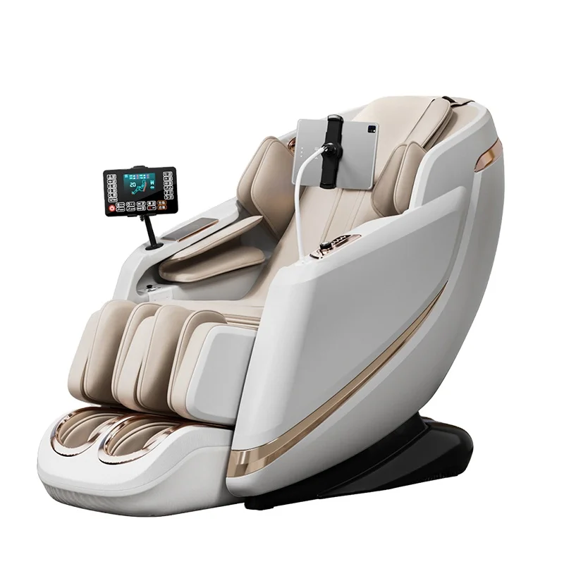 

Modern Real Relax Electric Fullbody 4D AI Voice Control Airbag SL Track Heat 0 Gravity Massage Chair