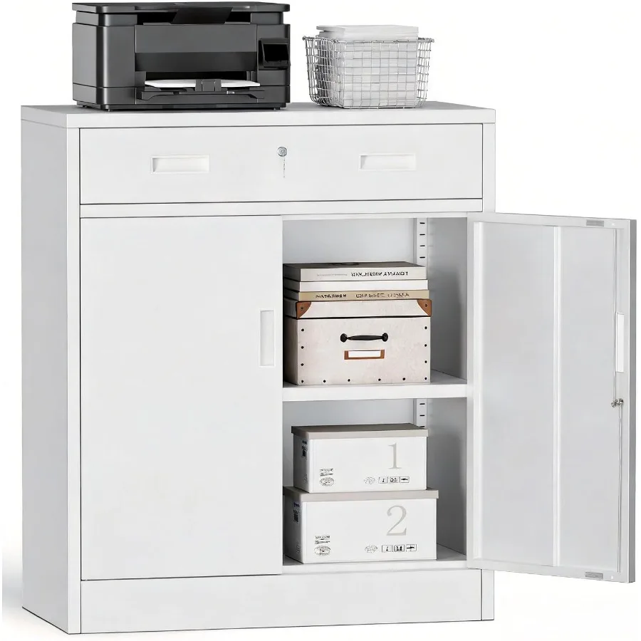 Metal Storage Cabinets with Drawer, 36