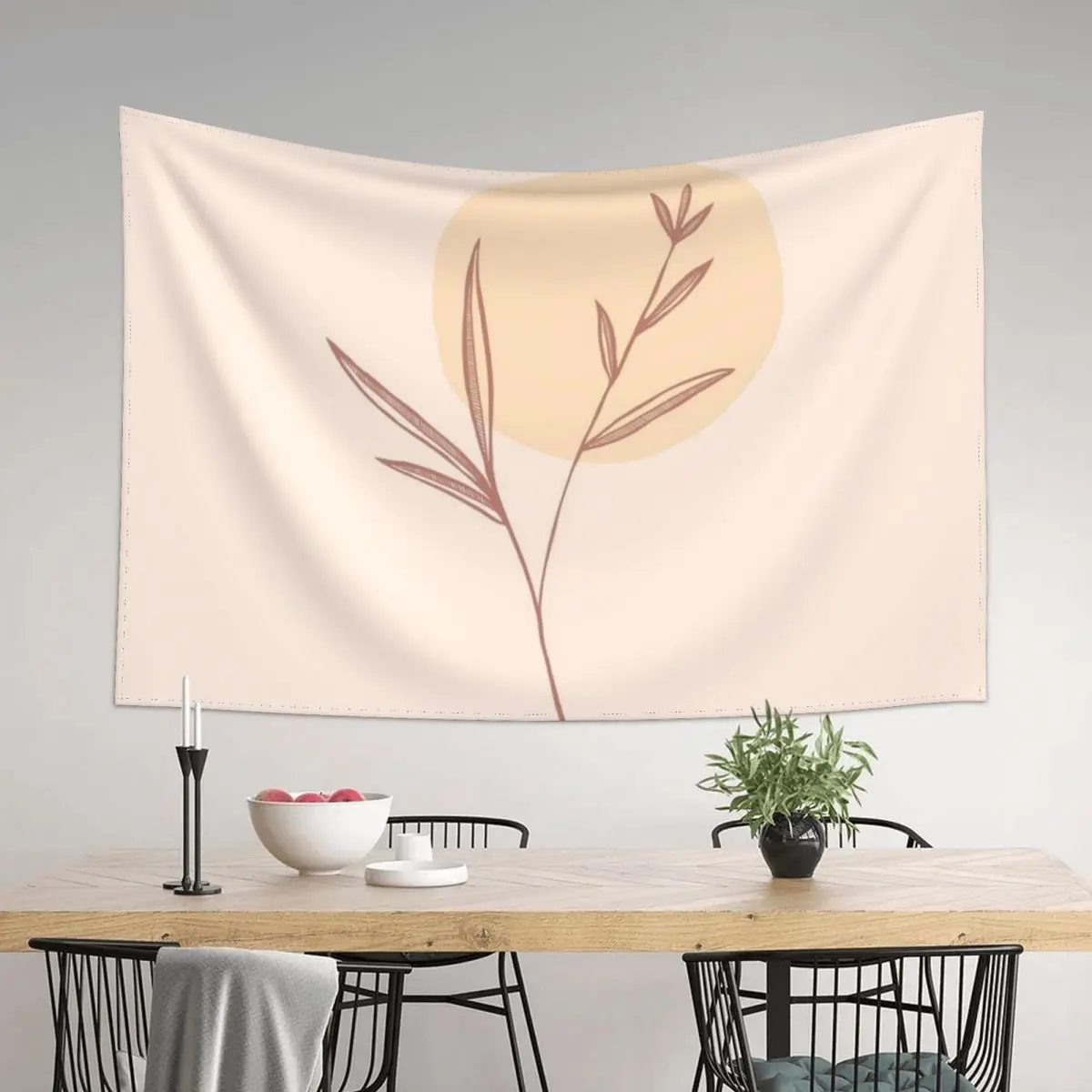 

Minimal Botanical Drawing Tapestry Home Decorations Bedrooms Decorations Room Decor For Girls Cute Room Decor Tapestry
