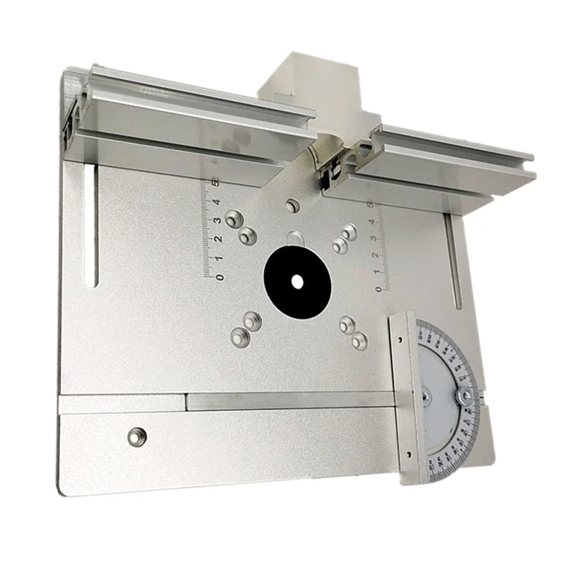 Router Tisch Einsatz Board Elektrische Holz Fräsen Flip Board Elektrische Holz Fräsen Tisch für Holzbearbeitung Werkbank Silber