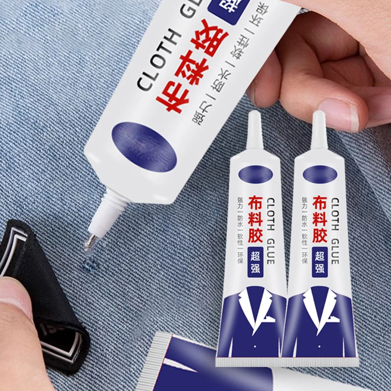 30/60g Fabric Glue Quick Dry Fabric Patching Glue Versatile Fabric Repair Seam Adhesive Waterproof Agent for Clothing Textiles