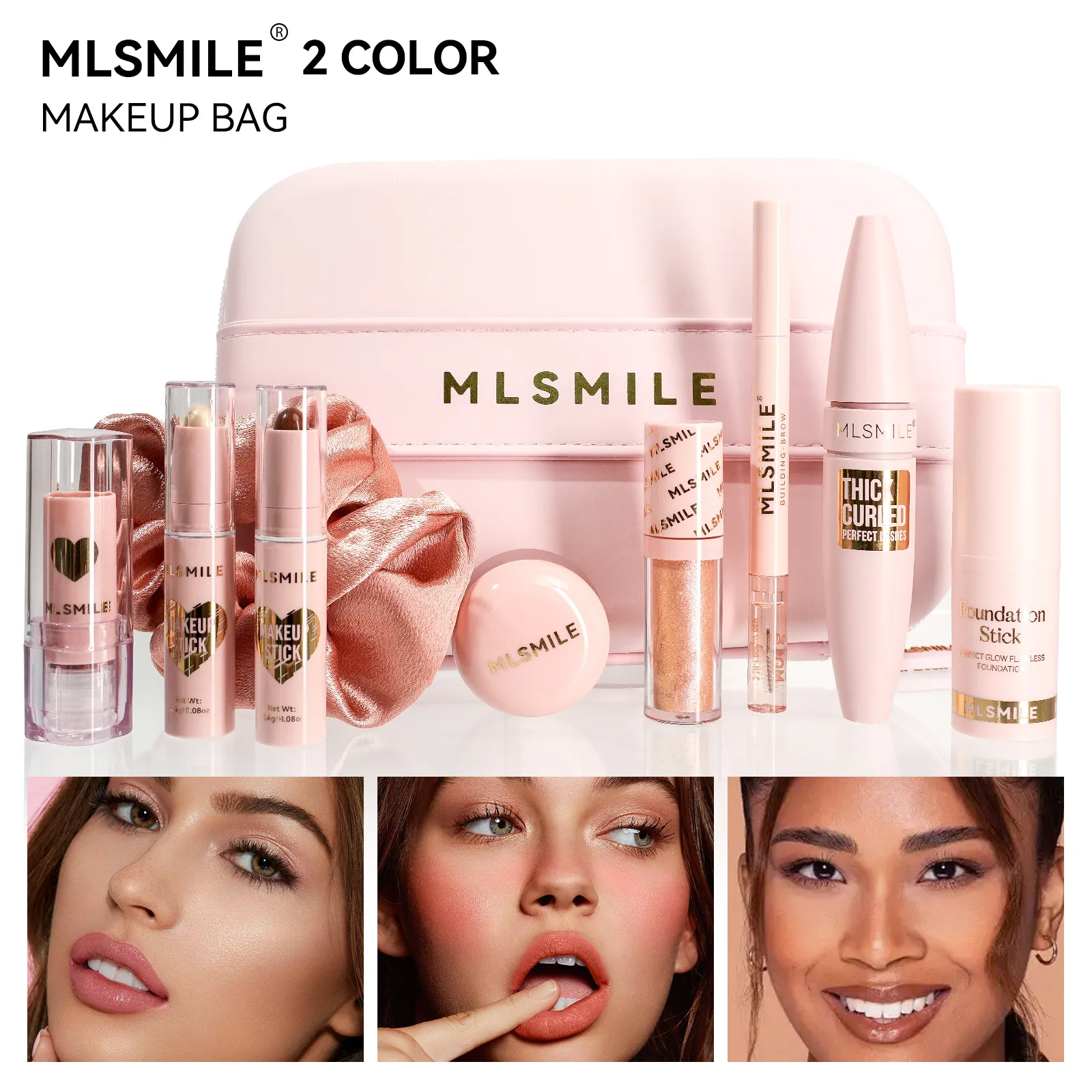 แต่งหน้าชุดจัดระเบียบกรณีลิปสติก Contour Highlight Liquid อายแชโดว์ Lip Mud ดินสอเขียนคิ้วมาสคาร่าชุดเครื่องสําอางผู้หญิง