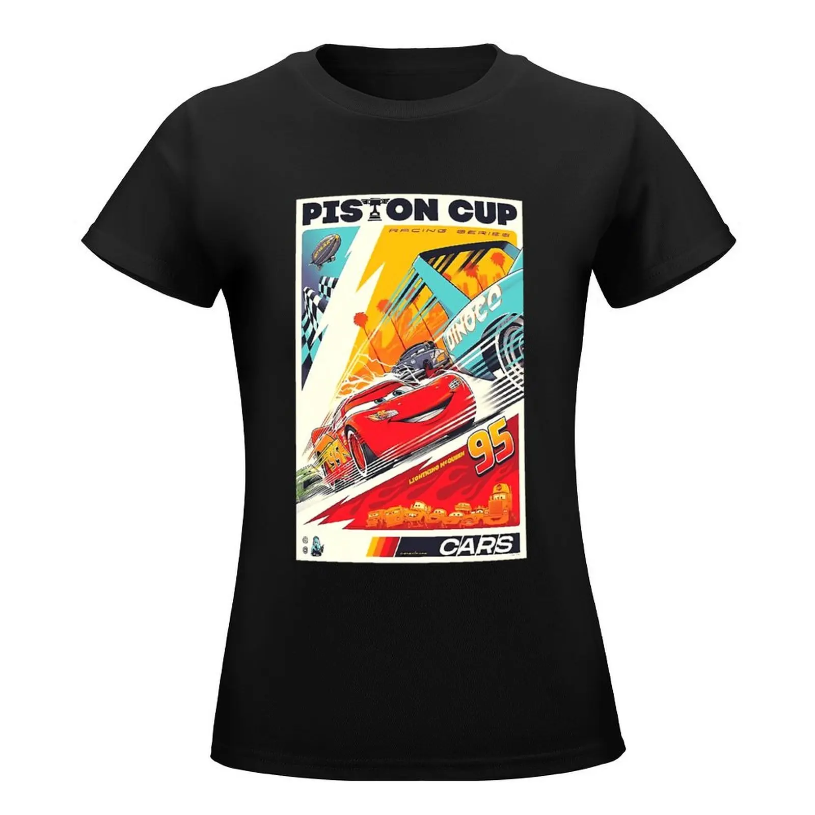 Piston Cup \t T-Shirt plus size tops blanks workout shirts for Women loose fit