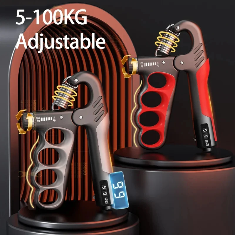 Fitness Griffkraft-Expander 5-60kg Verstellbarer Handgelenkstrainer Handstärkungsgerät für Workout und Erholung