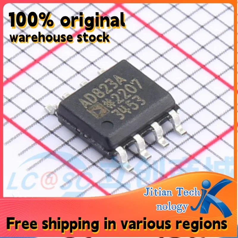 10PCS AD823ARZ logo AD823A SOIC-8 100% original inventory High-Quality Electronic Component