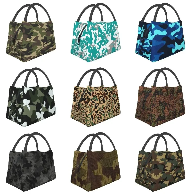 

Камуфляжные сумки для обедов под заказ, женские теплые термоизолированные ланч-боксы для работы или путешествий