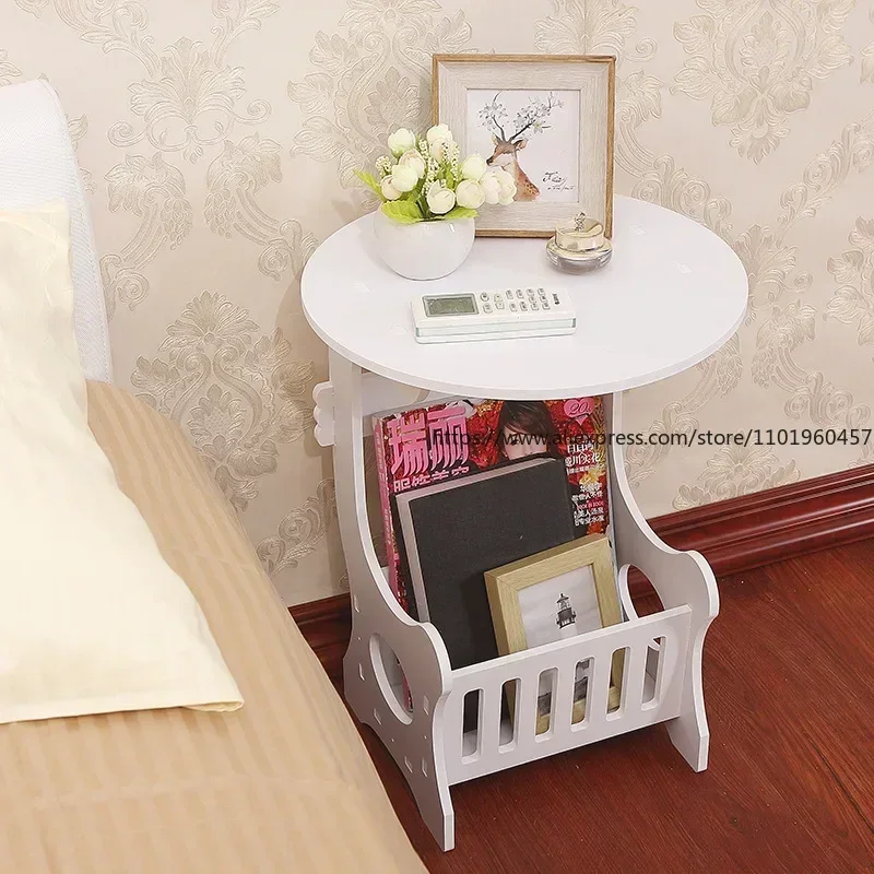 Bedside table bedroom locker bedside cabinet simple living room creative square table home mini assembly portable table storage