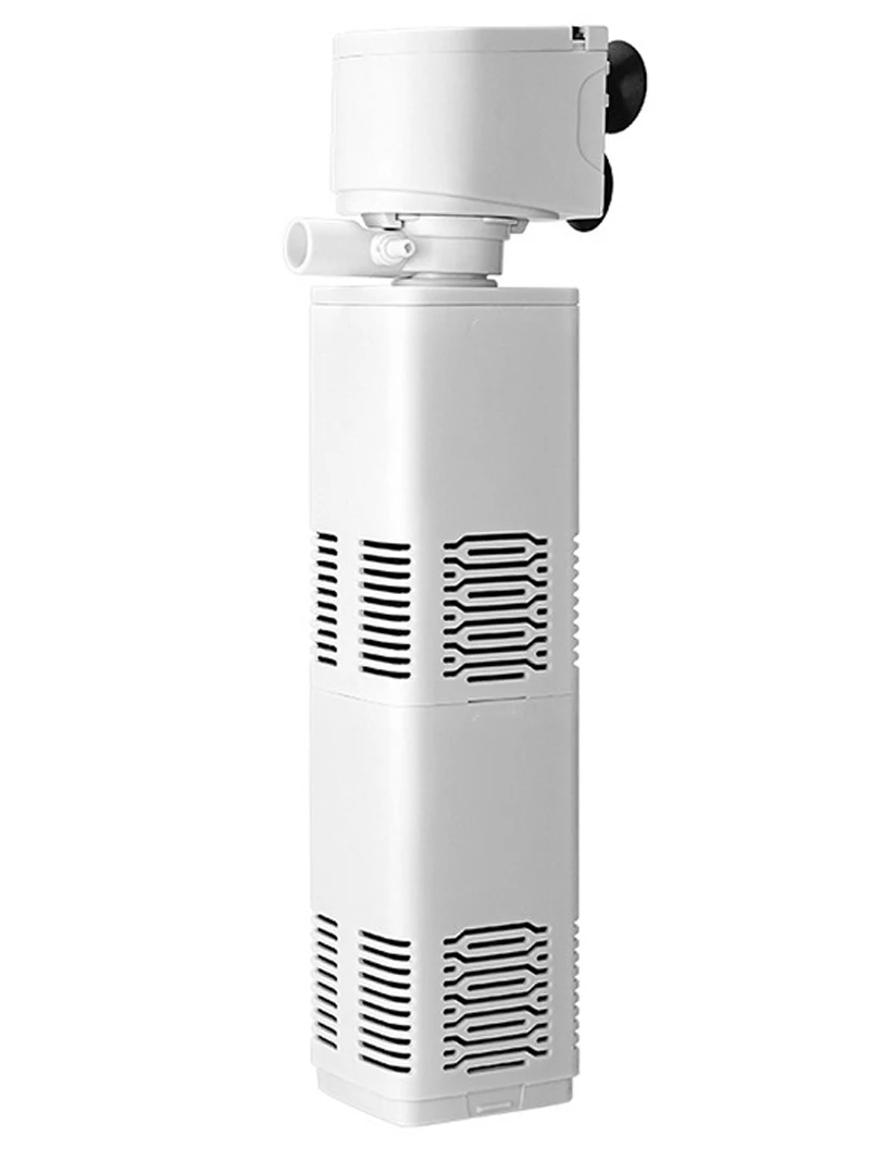 Aquarium-Filterpumpe Fischbecken Tauchbare Geräuscharme Luft-Sauerstoff-Belüfter Wasserwechselpumpe Aquarium-Luftpumpe Wellenerzeuger 220V