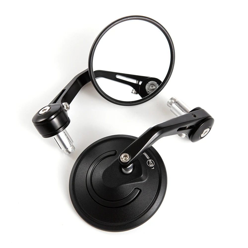 

Motorcycle Aaccessories 7/8" Round Bar End Rear Mirrors For Cafe Racer Moto Side Rearview Mirror Motorbike Scooters View Mirrors