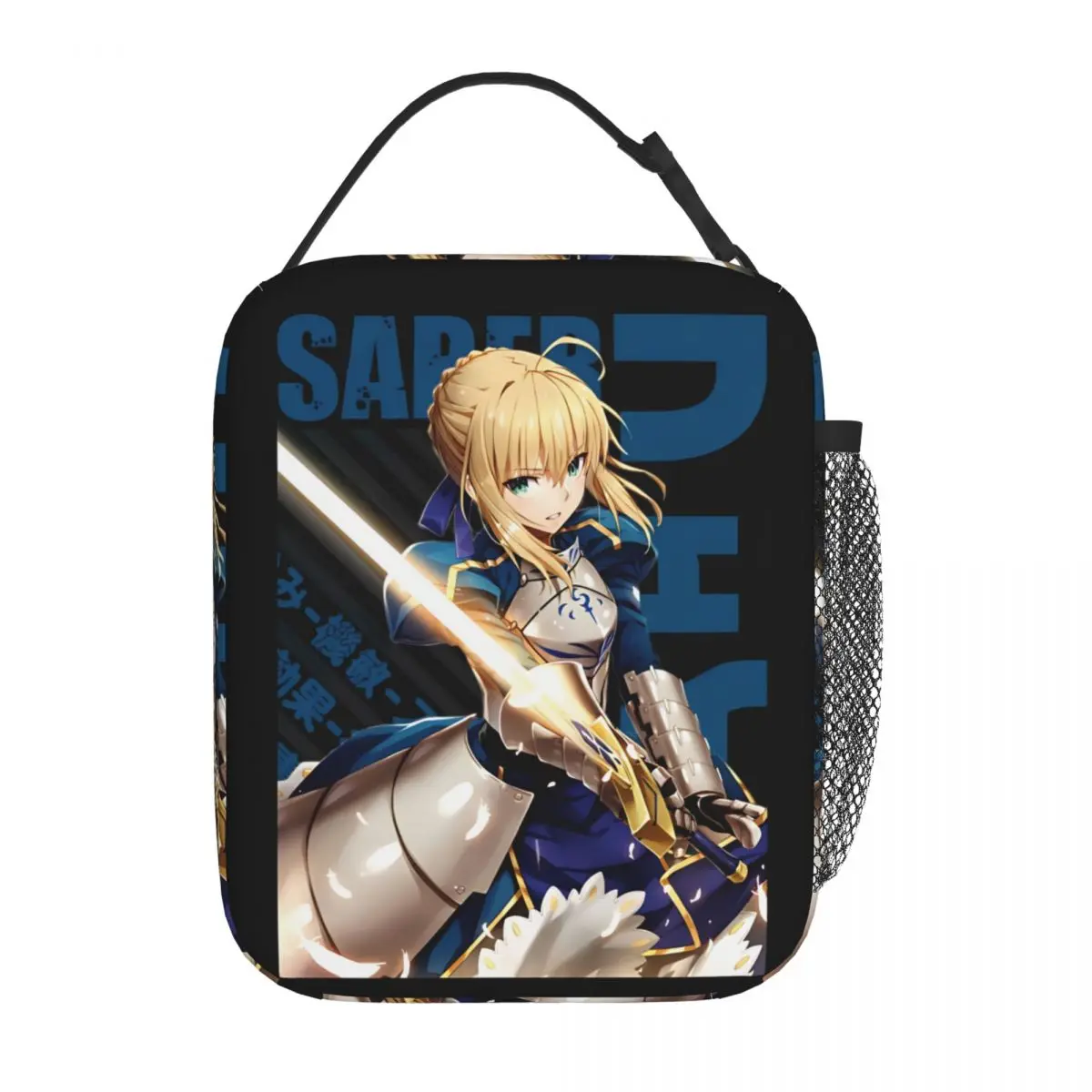 fate-sabre-fate-stay-night-saco-de-almoco-isolado-portatil-recipiente-de-refeicao-saco-refrigerador-lancheira-sacola-faculdade-piquenique-saco-de-comida